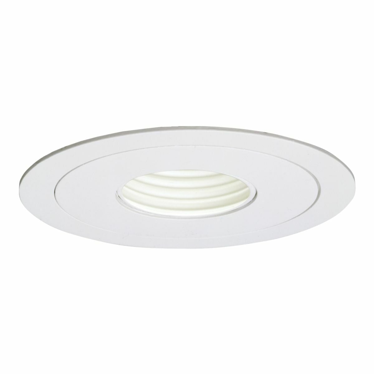 1419W Halo Low Voltage Round Lighting Trim Ring, 4 in ID x 5-1/16 in OD, Incandescent Lamp, For Use With H1499 Housing, Aluminum