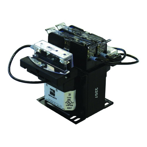 E500WB SBE Encapsulated Midget Control Transformer With Finger Safe Cover, 240/480 V AC Primary, 120 VAC Secondary, 0.5 kVA Power Rating, 50/60 Hz, 1 Phase