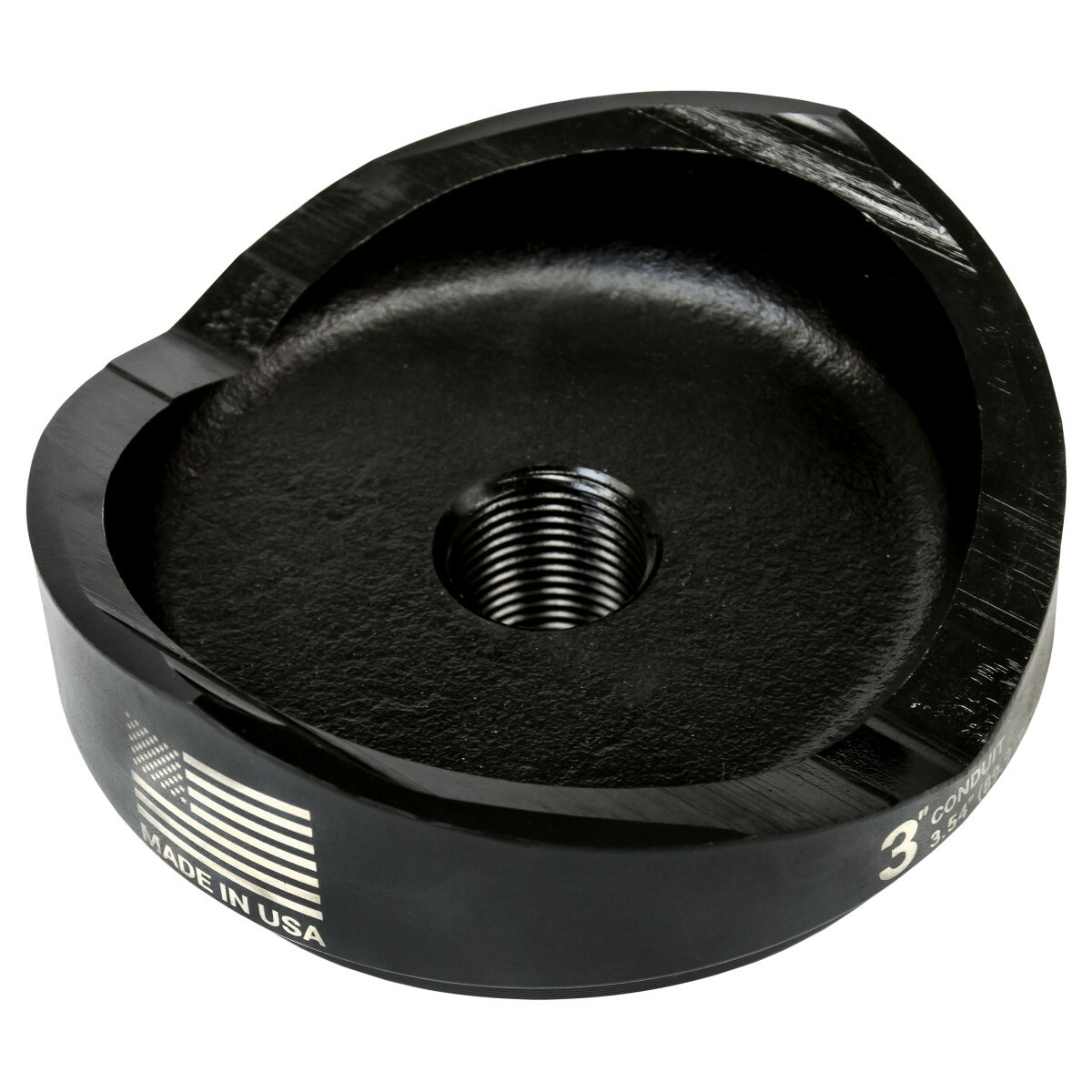 1431AV Round Replacement Punch, 3-1/2 in Dia Cutting, 3 in Conduit/Pipe, Metal