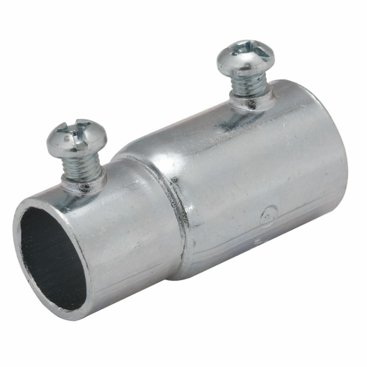 1434 Unthreaded Conduit Combination Coupling, 1 in, For Use With IMC/Rigid to EMT Conduit, Steel, Electro-Plated Zinc
