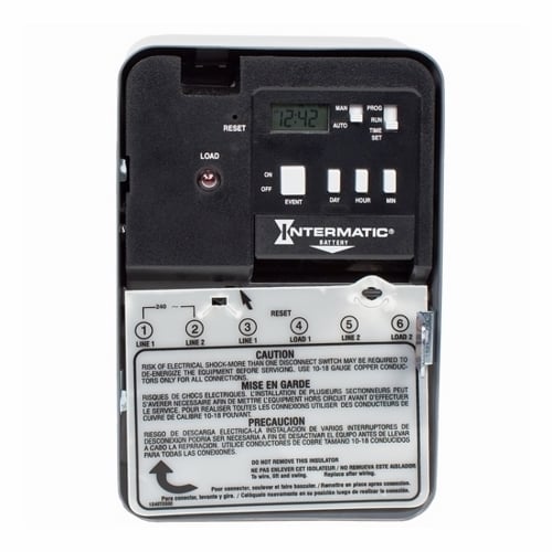 EH40 EH Series Electronic Water Heater Timer, 1 min to 7 days Setting, 240 V AC, 1-1/4 hp, 2NO 2 Form A DPST Contact, 2 Poles