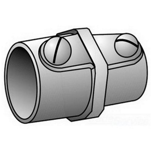 ESR-50 Transition Coupling, 1/2 in, For Use With Threadless RMC and IMC to EMT Conduit, Malleable Iron, Zinc Plated