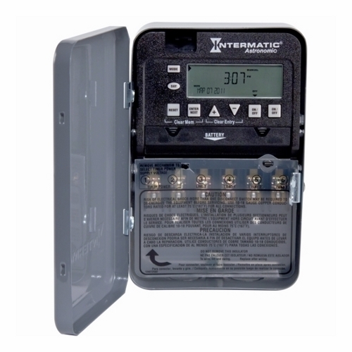 ET8215C ET8000 Astronomic Electronic Timer Switch, 1 min to 6 days 23 hr 59 min Setting, 120/277 V AC, 1, 2 hp, 1NO 1 Form A SPST Contact, 1 Poles