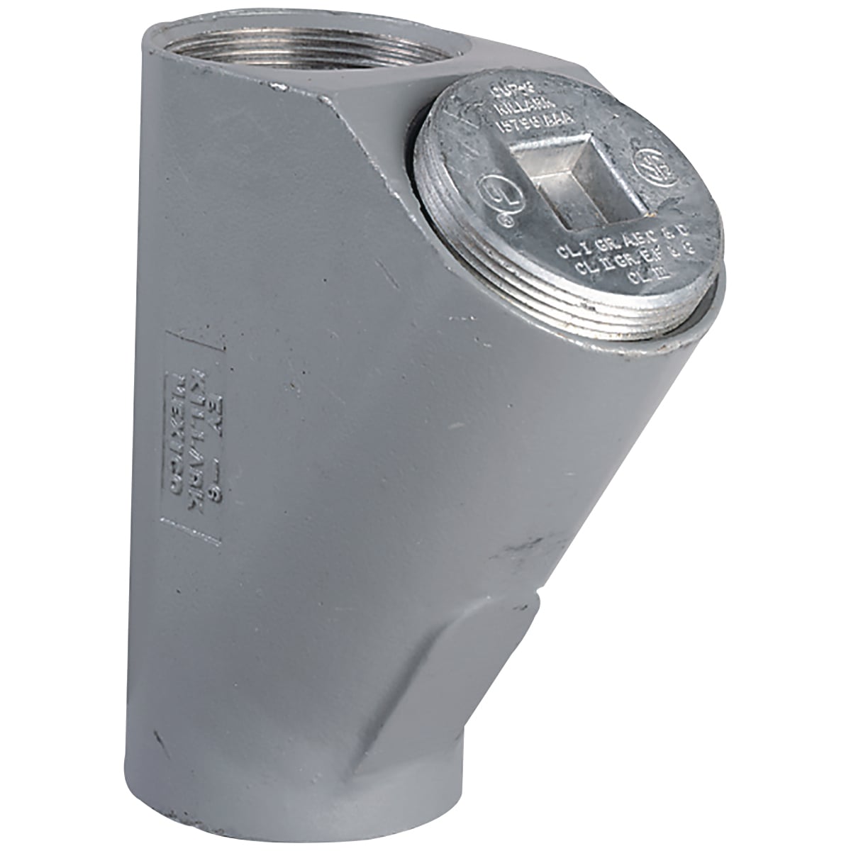 EY-0M EY Series Female to Female Seal Fitting, 4 in, For Use With Vertical Conduit, DURALOY Iron, Tri-Coated