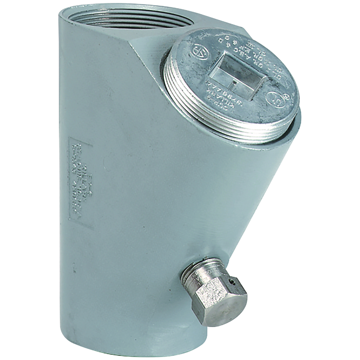 EYD-6M EYD Seal Fitting With Drain, 2 in, For Use With Vertical Conduit, DURALOY Iron, Tri-Coated