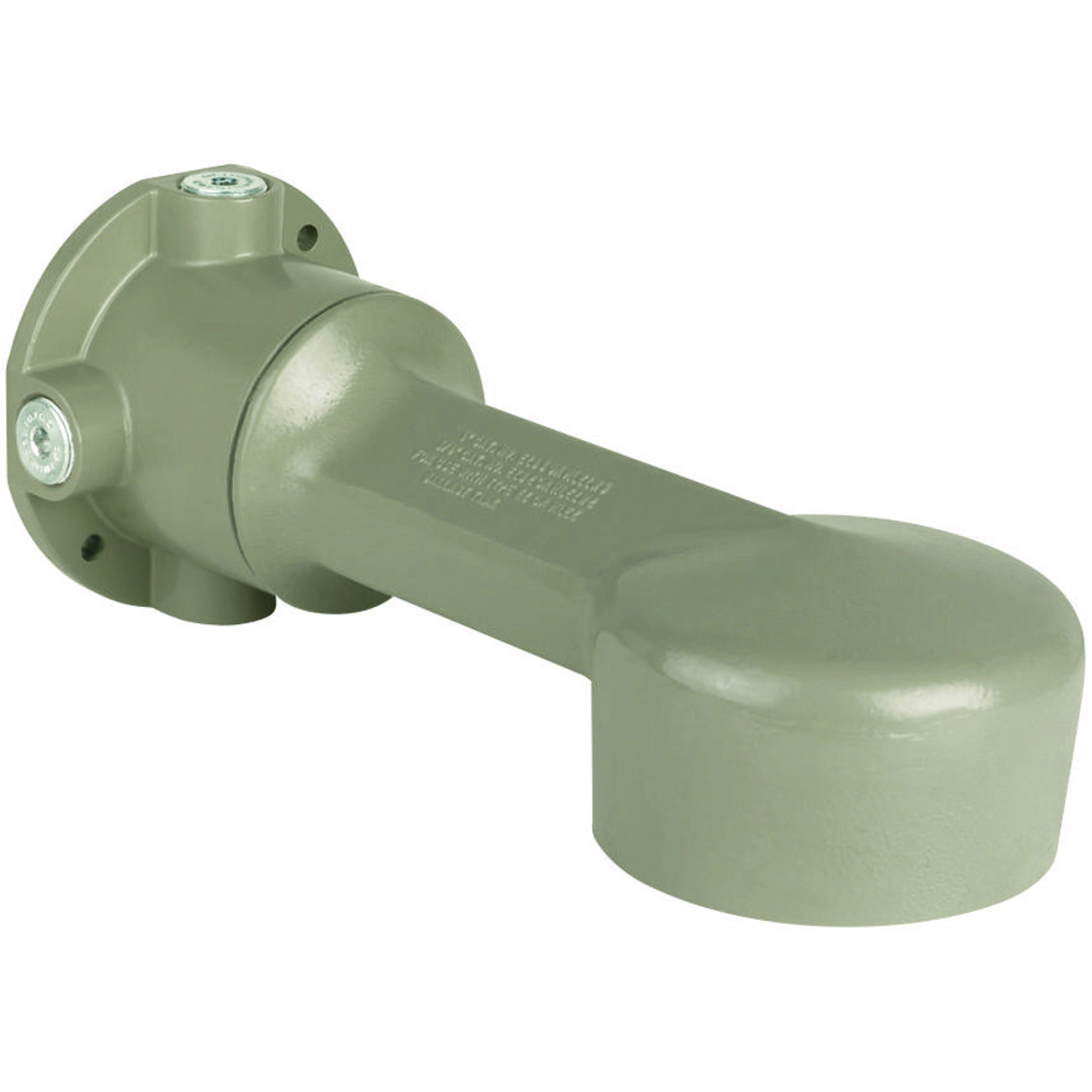 EZB2 Mounting Box Wall Bracket, For Use With EM, EB and EQ Series Lighting Fixture, 3/4 in Hub, Aluminum, Tan