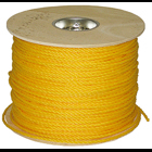 Pull Rope, 1/4 in. x 4000 ft. cable size, 113 lb. load, Light Weight and Strong construction, Polypropylene, Yellow