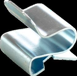 Flange Clip for Cable Support, Fits Flange 1/16 - 3/16" thick, Fits AC/MC Cable O.D. .218 - .281", Zinc Plated