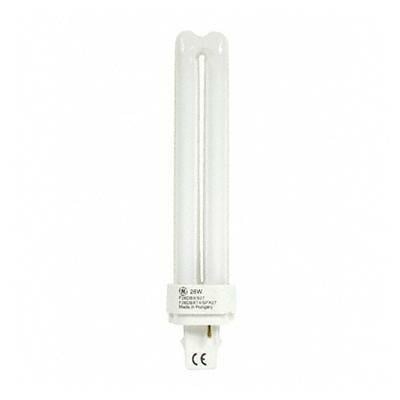 F57QBX/841/A/ECO Dimmable High Output Plug-In Compact Fluorescent Lamp, 57 W, GX24q-5 Lamp, T4 Shape, 4300 Lumens