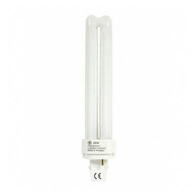 F57QBX835A4P/EOL Dimmable High Output Plug-In Compact Fluorescent Lamp, 57 W, GX24q-5 Lamp, T-4 Shape, 4300 Lumens Initial, 3700 Lumens Mean