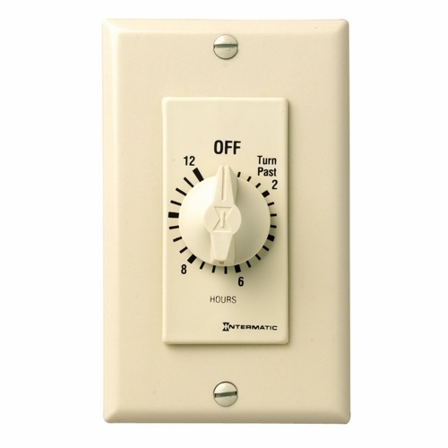 FD12HC FD Series Auto Off Decorator Mechanical Spring Wound Timer, 12 hr Setting, 125/257 V AC, 1 hp, 2 hp, 1NO 1 Form A SPST Contact, 1 Poles