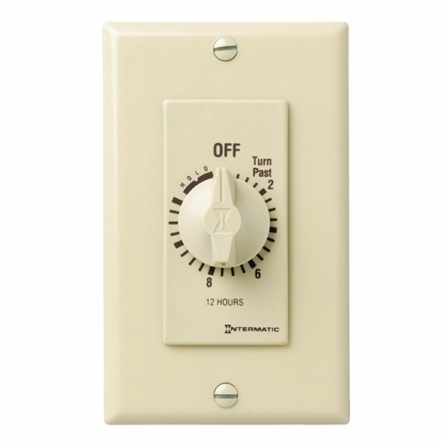 FD12HH FD Series Auto Off Decorator Mechanical Spring Wound Timer, 12 hr Setting, 125/257 V AC, 1 hp, 2 hp, 1NO 1 Form A SPST Contact, 1 Poles