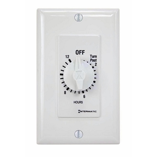 FD12HWC FD Series Auto Off Decorator Mechanical Spring Wound Timer, 12 hr Setting, 125/257 V AC, 1 hp, 2 hp, 1NO 1 Form A SPST Contact, 1 Poles