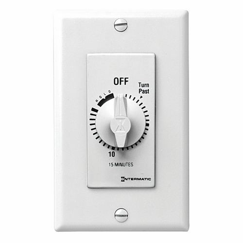 FD15MHW Auto Off Decorator Mechanical Spring Wound Timer, 15 min Setting, 125/257 V AC, 1 hp, 2 hp, 1NO 1 Form A SPST Contact, 1 Pole