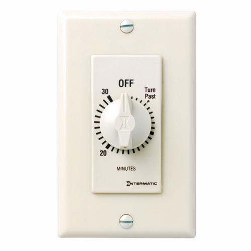 FD30MAC FD Series Auto Off Decorator Mechanical Spring Wound Timer, 30 min Setting, 125/257 V AC, 1 hp, 2 hp, 1NO 1 Form A SPST Contact, 1 Poles