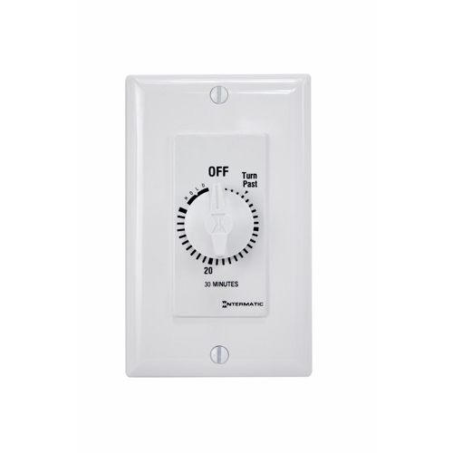 FD30MHW FD Series Auto Off Decorator Mechanical Spring Wound Timer, 30 min Setting, 125/257 V AC, 1 hp, 2 hp, 1NO 1 Form A SPST Contact, 1 Poles