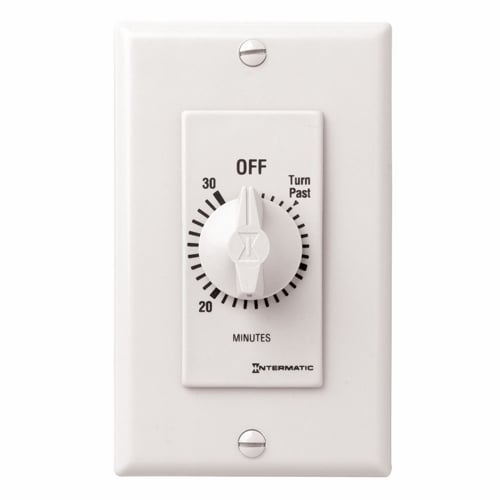 FD30MWC FD Series Auto Off Decorator Mechanical Spring Wound Timer, 30 min Setting, 125/257 V AC, 1 hp, 2 hp, 1NO 1 Form A SPST Contact, 1 Poles