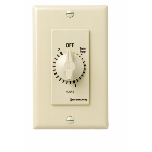 FD32H Auto Off Decorator Mechanical Spring Wound Timer, 2 hr Setting, 125/257 V AC, 1 hp, 2 hp, 1CO 1 Form C SPDT Contact, 1 Pole