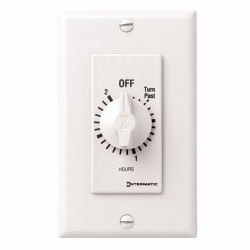 FD32HW Auto Off Decorator Mechanical Spring Wound Timer, 2 hr Setting, 125/257 V AC, 1 hp, 2 hp, 1CO 1 Form C SPDT Contact, 1 Pole