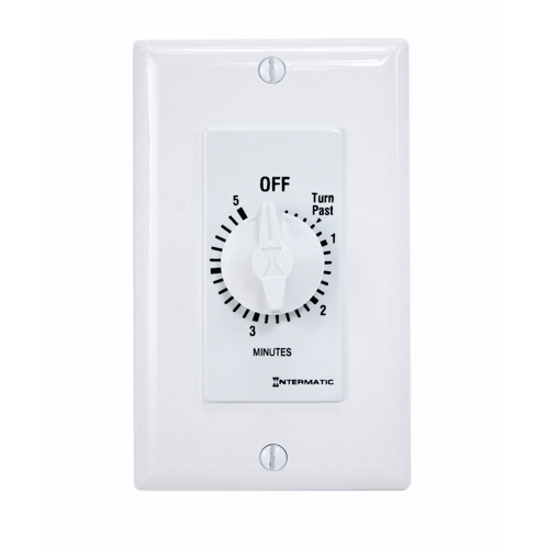 FD5MW FD Series Auto Off Decorator Mechanical Spring Wound Timer, 5 min Setting, 125/257 V AC, 1 hp, 2 hp, 1NO 1 Form A SPST Contact, 1 Poles