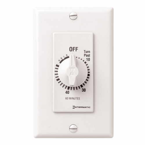 FD60MHW FD Series Auto Off Decorator Mechanical Spring Wound Timer, 60 min Setting, 125/257 V AC, 1 hp, 2 hp, 1NO 1 Form A SPST Contact, 1 Poles