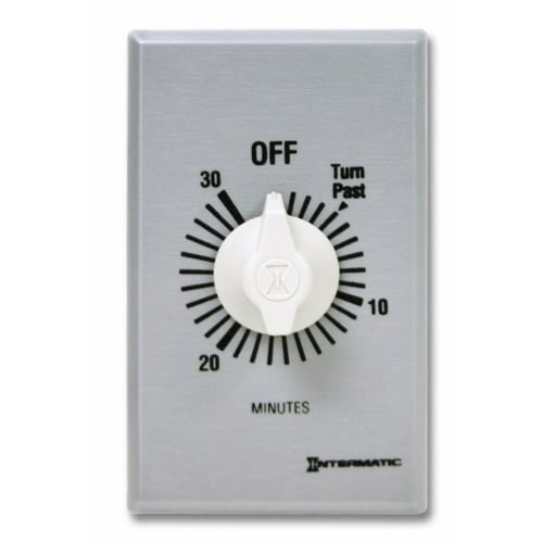 FF30MC FF Series Auto Off Commercial Mechanical Spring Wound Timer, 30 min Setting, 125/257 V AC, 1 hp, 2 hp, 1NO 1 Form A SPST Contact, 1 Poles