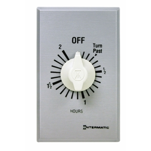 FF32H Auto Off Commercial Mechanical Spring Wound Timer, 2 hr Setting, 125/257 V AC, 1 hp, 2 hp, 1CO 1 Form C SPDT Contact, 1 Pole