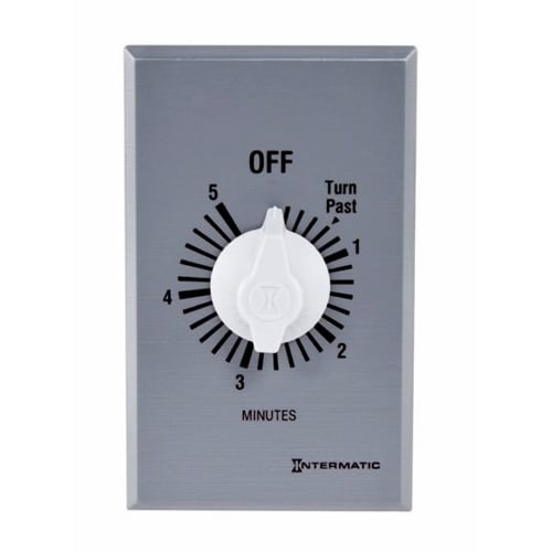 FF5M FF Series Auto Off Commercial Mechanical Spring Wound Timer, 5 min Setting, 125/257 V AC, 1 hp, 2 hp, 1NO 1 Form A SPST Contact, 1 Poles