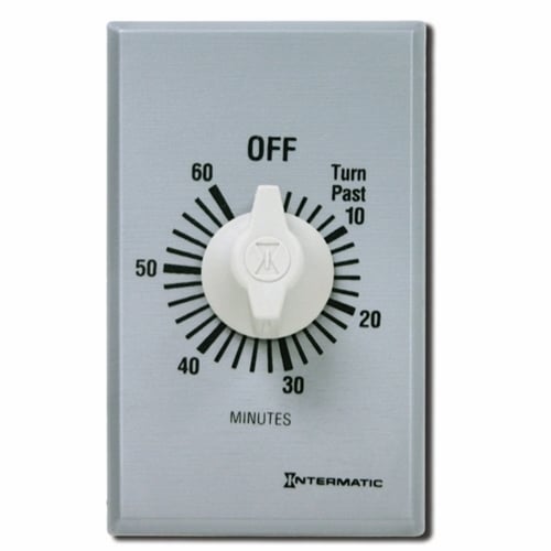 FF60MC FF Series Auto Off Commercial Mechanical Spring Wound Timer, 60 min Setting, 125/257 V AC, 1 hp, 2 hp, 1NO 1 Form A SPST Contact, 1 Poles