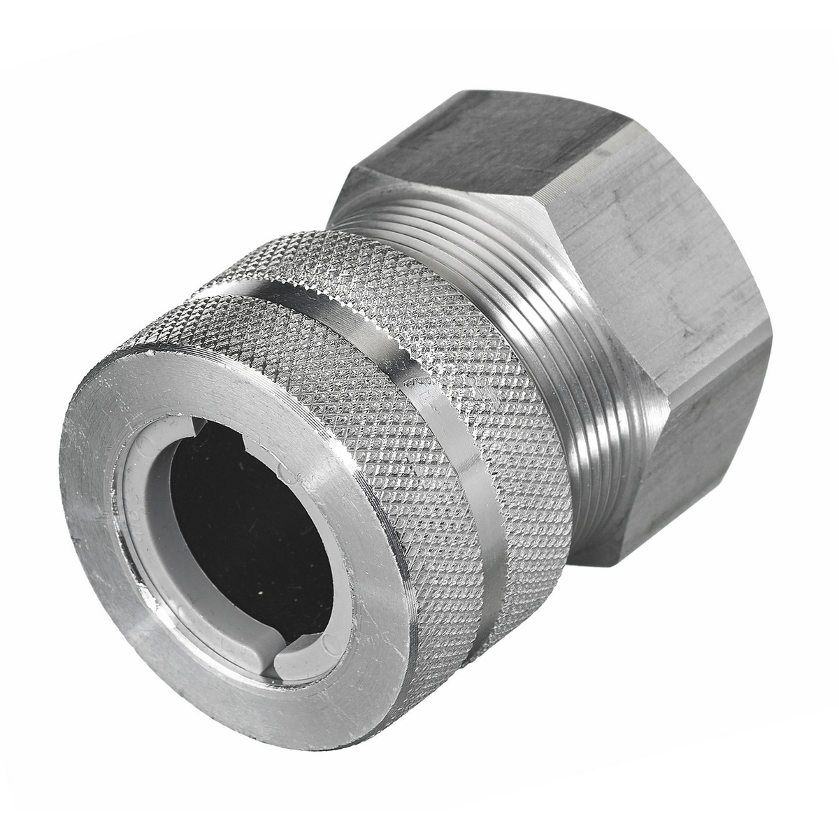 FHC1023 Form 2 Metric Standard Duty Underground Feeder Straight Cord Connector, 1/2 in Trade, 1 Conductor, 0.38 to 0.5 in Cable Openings, Aluminum, Machined
