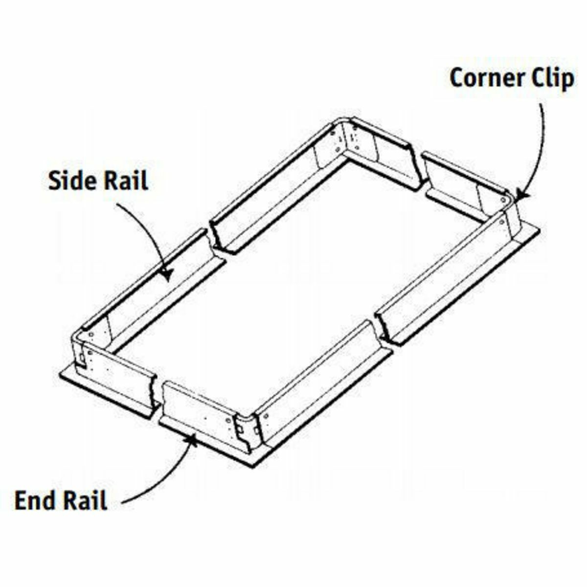FK24 Flange Kit, 2 x 4 ft, Aluminum