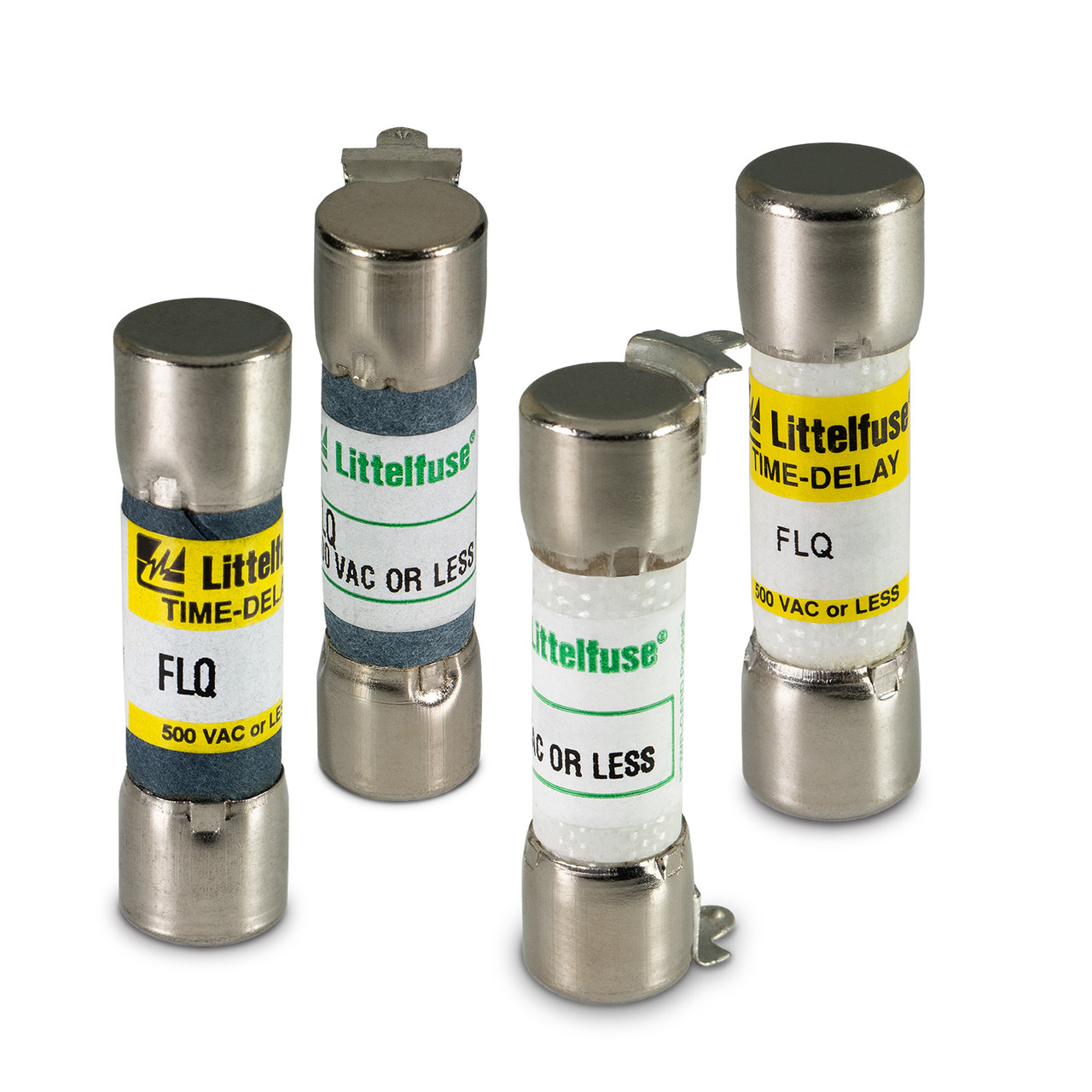 FLQ.300 Powr-Gard FLQ Time Delay Supplemental Midget Fuse, 0.3 A, 500 V AC/300 V DC, 10 kA Interrupt, Cylindrical Body