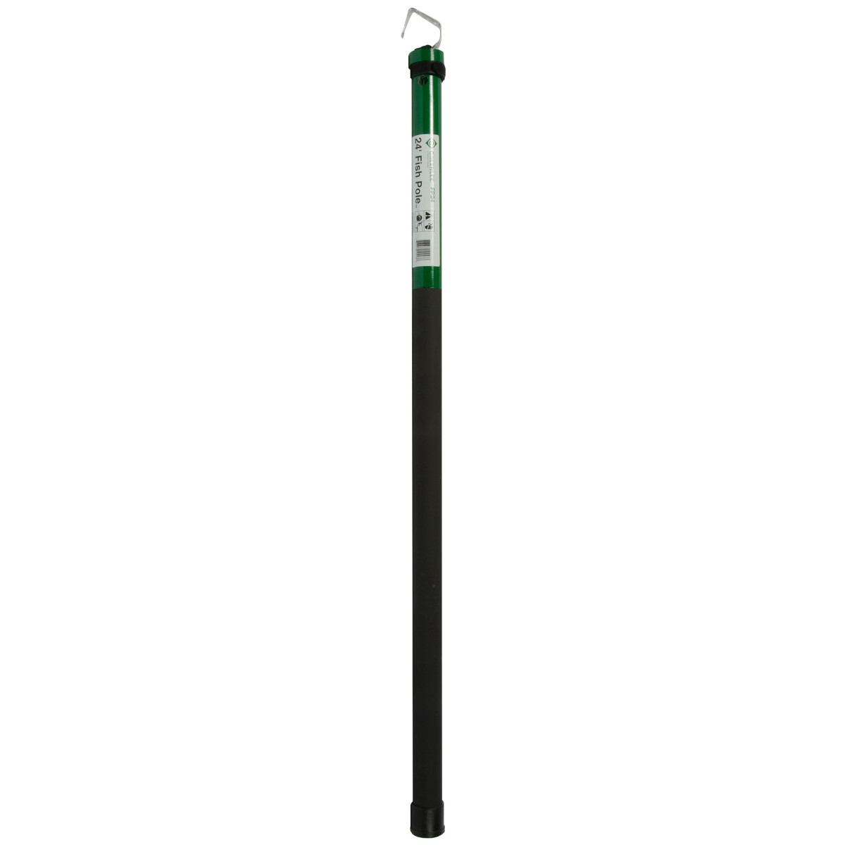 FP18 Non-Conductive Fish Pole, 2 in Dia x 27 in L, Fiberglass, Green