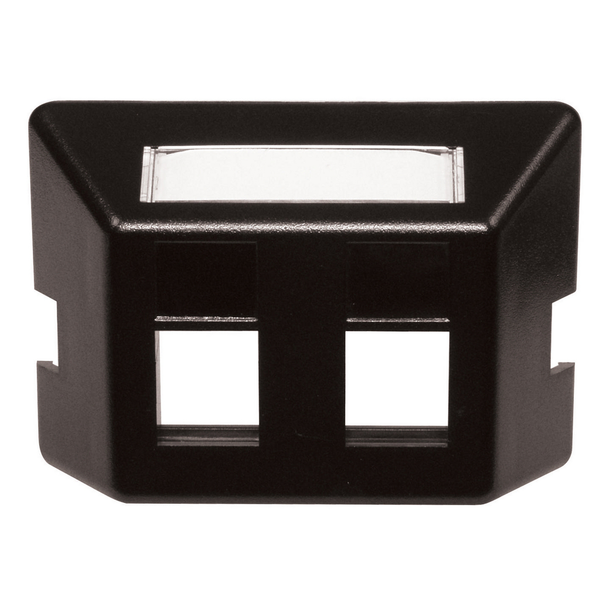 FP2BK FP Series Standard Furniture Faceplate, Snap-Fit Mounting, iStation Module, 1 Gangs, (4) Ports