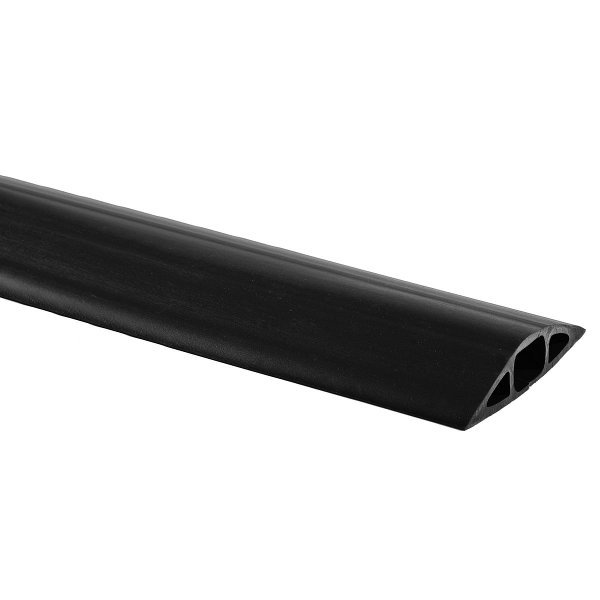 FT3BK25 FloorTrak 3 Standard Non Metallic Floor Cable Cover, 25 ft OAL x 3 in OAW x 3/4 in OAH, 1 Channel, Black