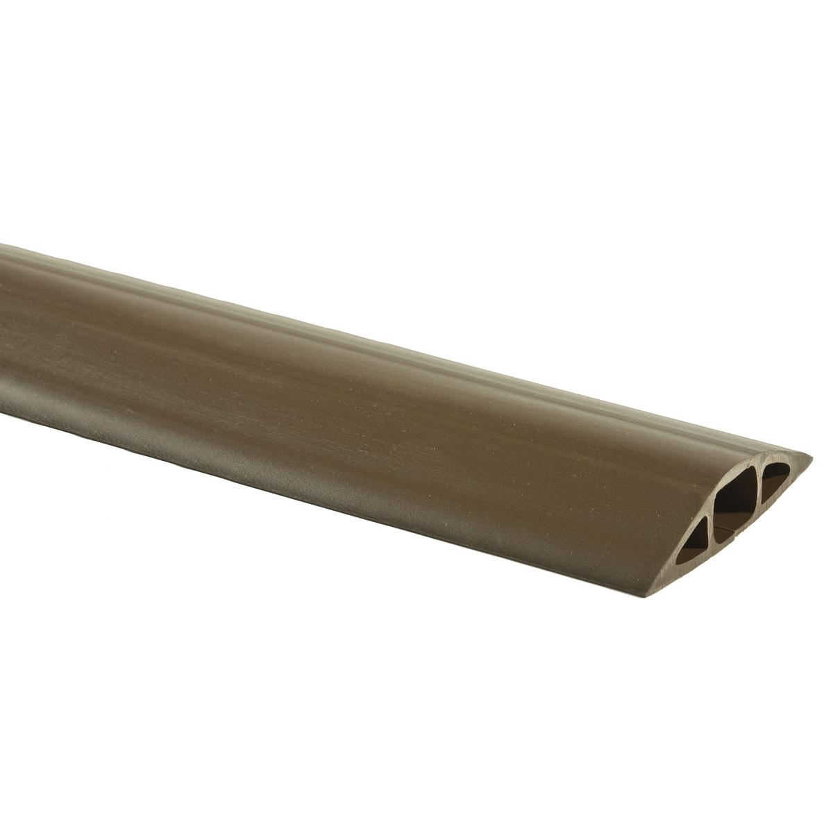 FT3BR25 FloorTrak 3 Standard Non Metallic Cable Cover, 25 ft OAL x 3 in OAW x 3/4 in OAH, 1 Channel, Brown