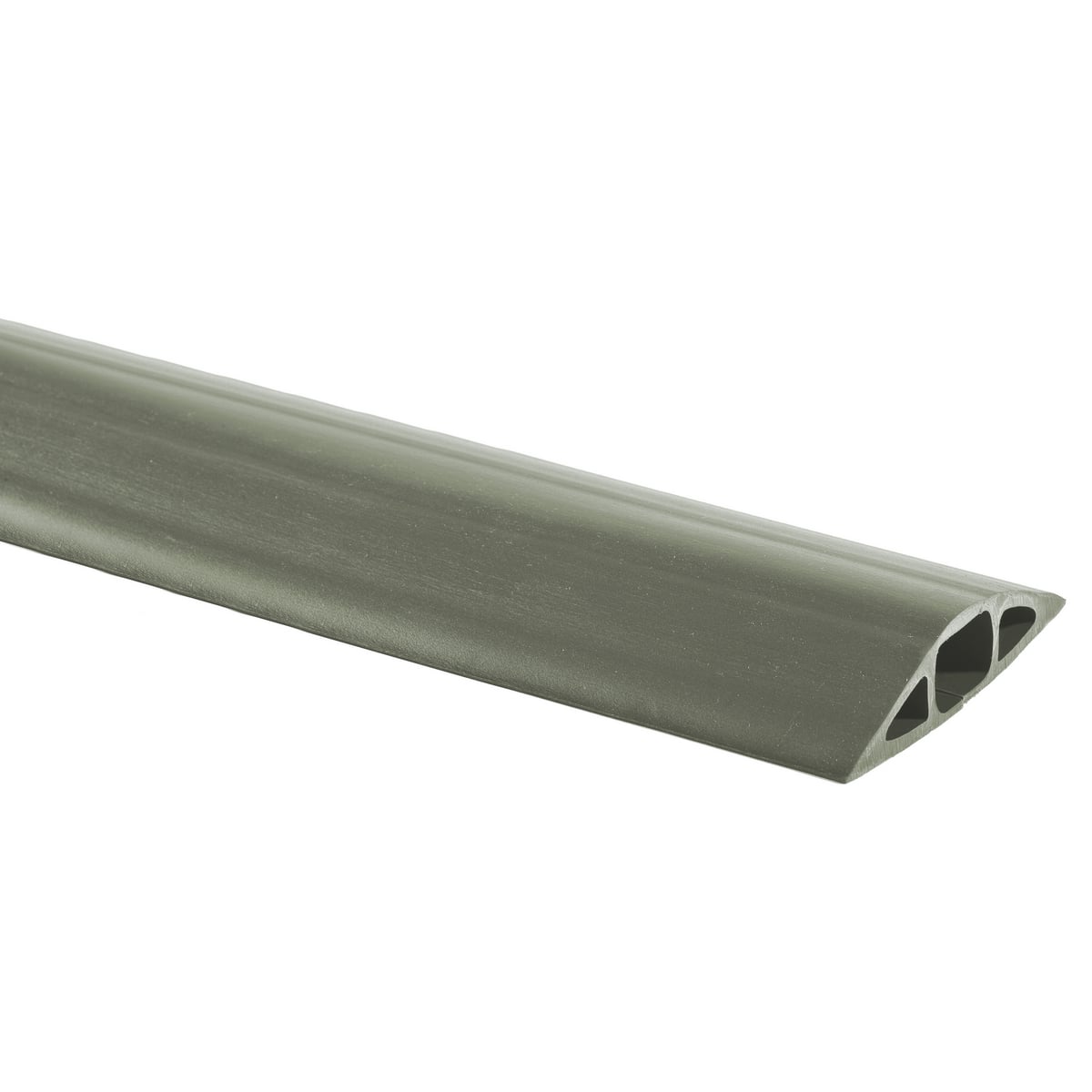 FT3GY25 FloorTrak 3 Standard Non Metallic Floor Cable Cover, 25 ft OAL x 3 in OAW x 3/4 in OAH, 1 Channel, Gray