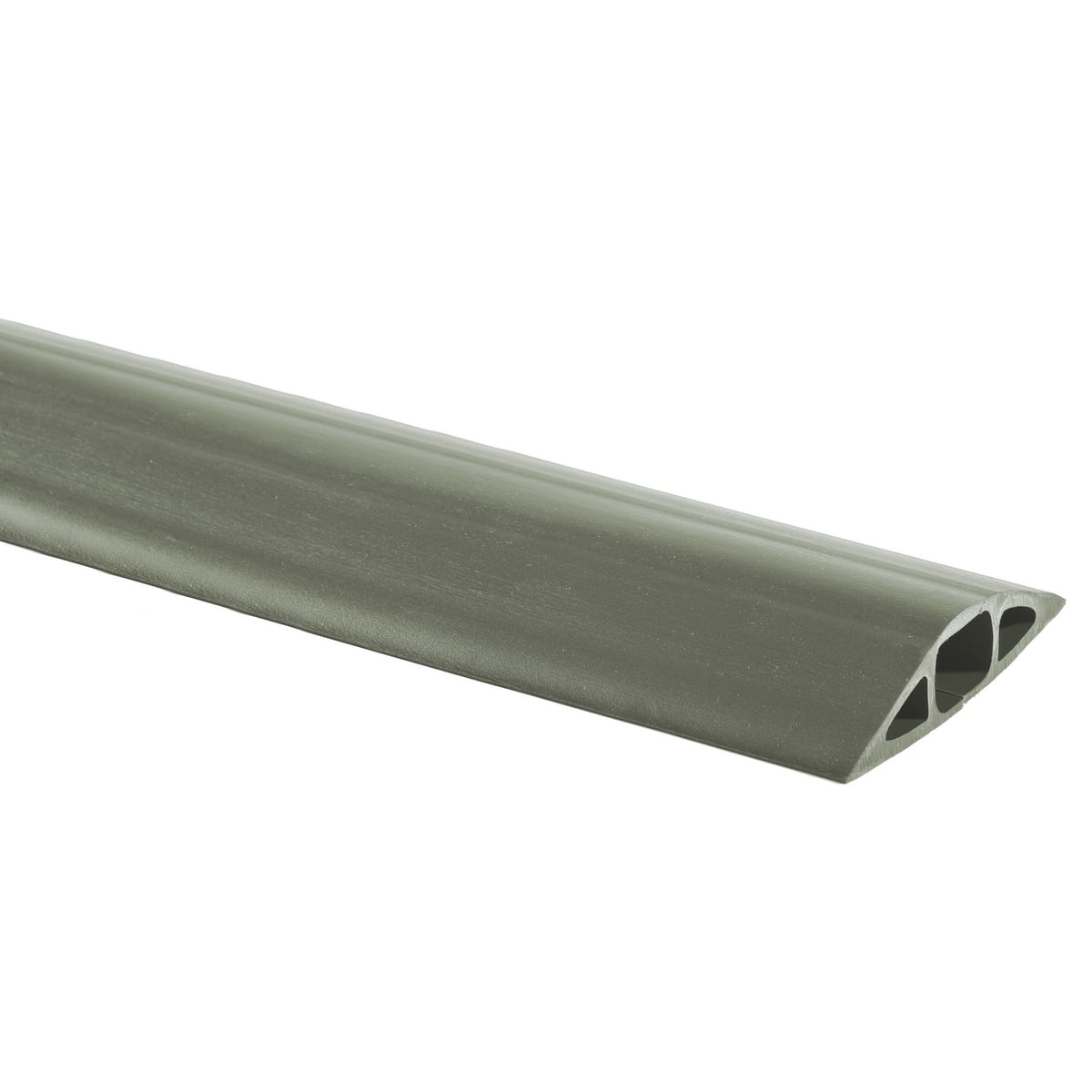 FT3GY5 FloorTrak 3 Standard Non Metallic Floor Cable Cover, 5 ft OAL x 3 in OAW x 3/4 in OAH, 1 Channel, Gray