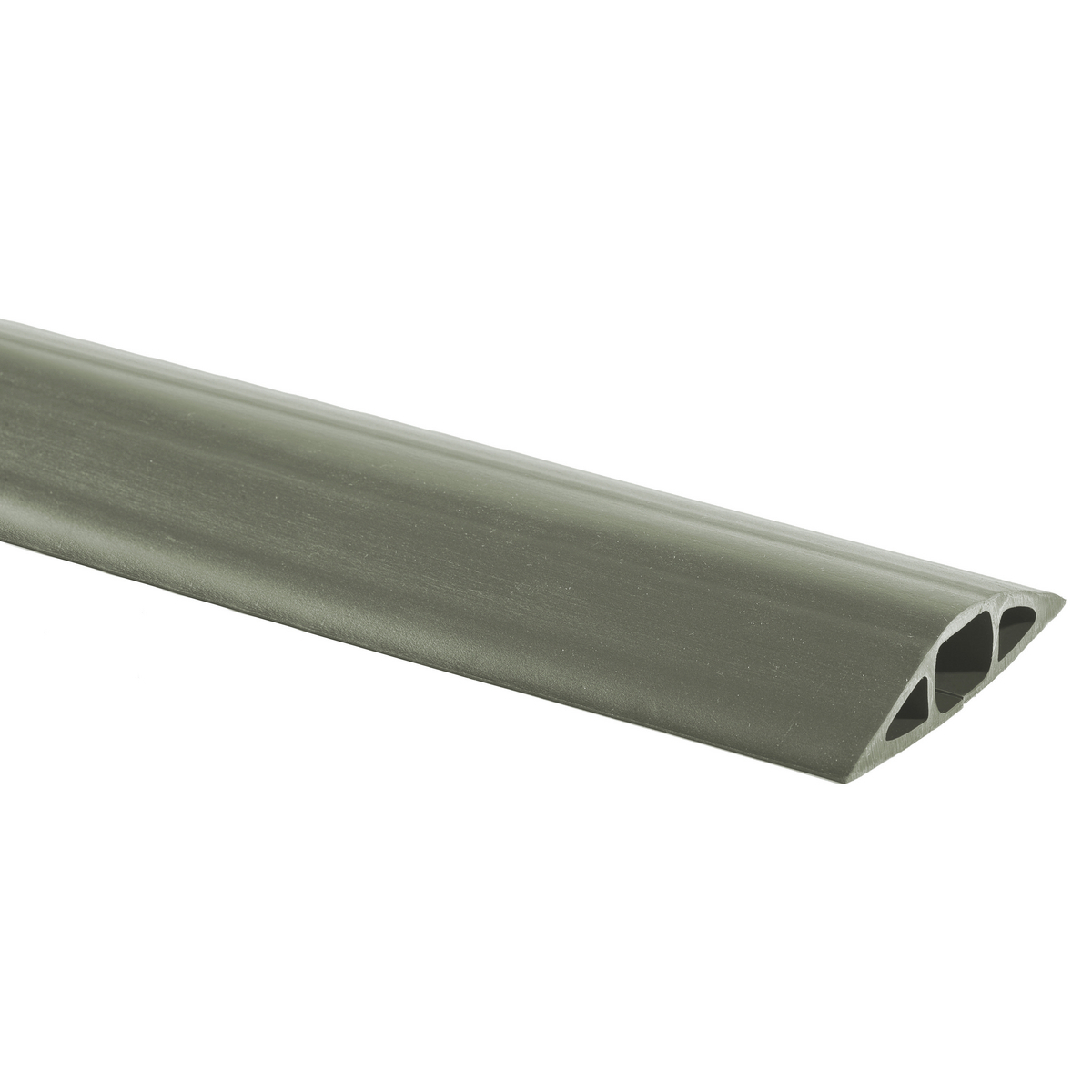 FT4GY25 FloorTrak 4 Standard Non Metallic Floor Cable Cover, 25 ft OAL x 3-1/4 in OAW x 1.1 in OAH, 1 Channel, Gray