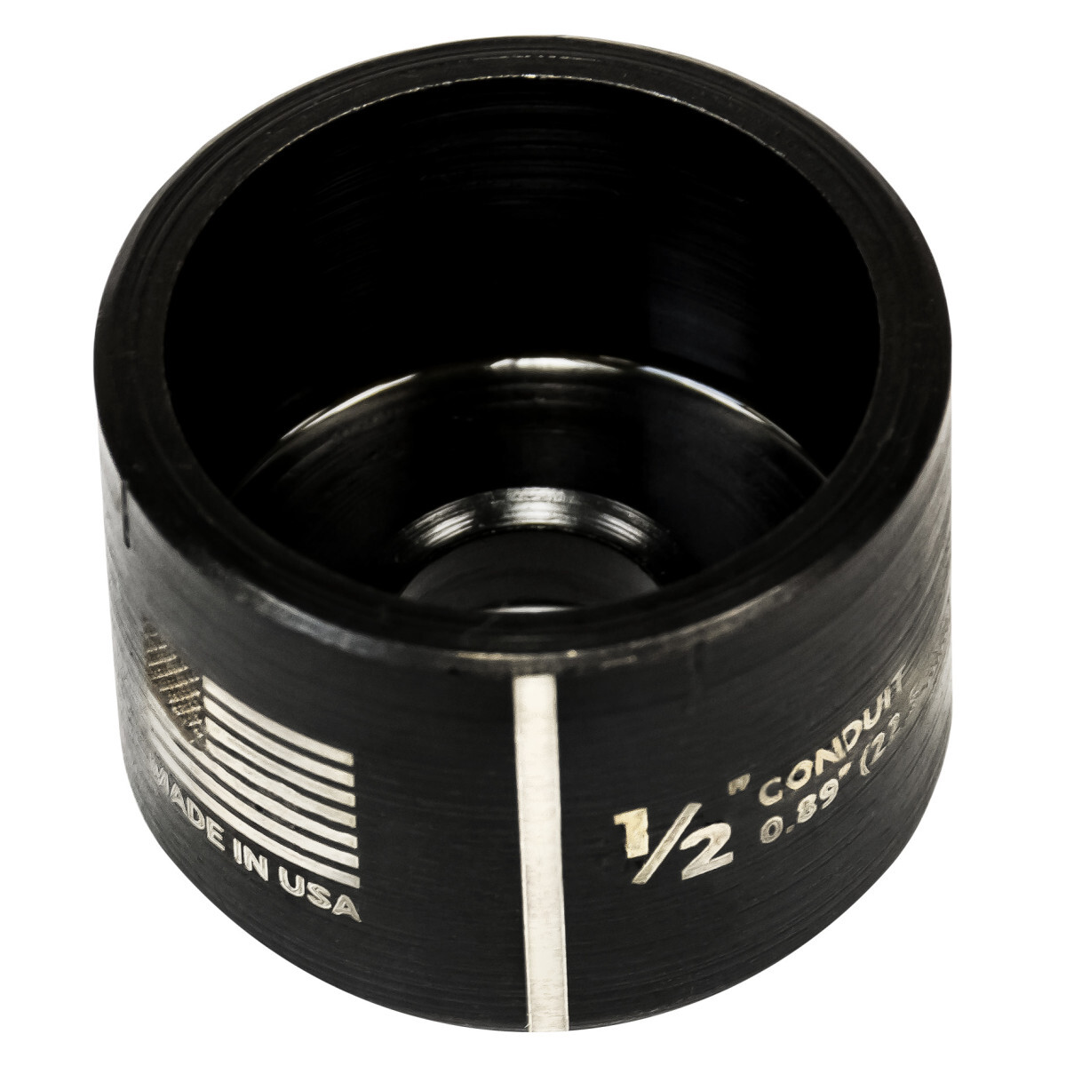 14722 Slug-Buster SC SR Series Round Replacement Die, Round Punch, 1/2 in Conduit/Pipe, Mild Steel, 10 ga