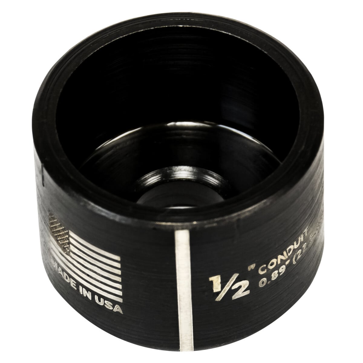 14722P Slug-Buster SC Round Replacement Conduit Die, Round Punch, 1/2 in Conduit/Pipe, 7/8 in ID Knockout, Mild Steel, 10 ga