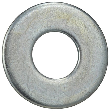 FW38 Flat Washer, 3/8 in Nominal, 7/16 in ID x 1 in OD, 1/16 in THK, Steel