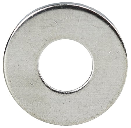 FWS8 Flat Washer, #8 Nominal, 3/16 in ID x 7/16 in OD, 3/64 in THK, Stainless Steel