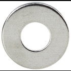 Flat Washer, Stainless Steel material, 3/64 in. thickness, 7/16 in. outside diameter, 3/16 in. inside diameter, fits bolt size #8