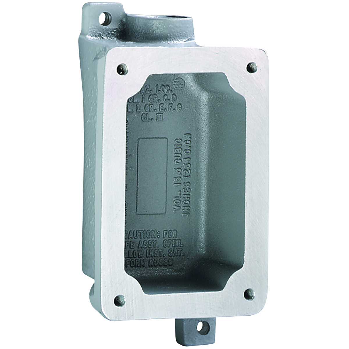 FXB-1 FXB Type FXB Dead End Factory Sealed Splice Box, Copper-Free Aluminum, 1 Gangs, 6-13/16 in H x 3-11/16 in W x 1-3/4 in D