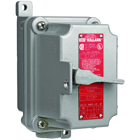 FXS Series - Aluminum Dead-End 3-Way/SPDT (No Off) Tumbler Switch Unit-Factory Sealed - Hub Size 3/4 Inch - 20A