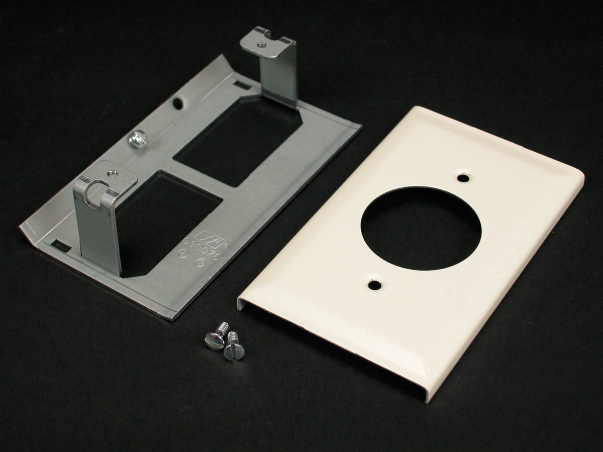 WiremoldGRY SGL Receptacle PLATE