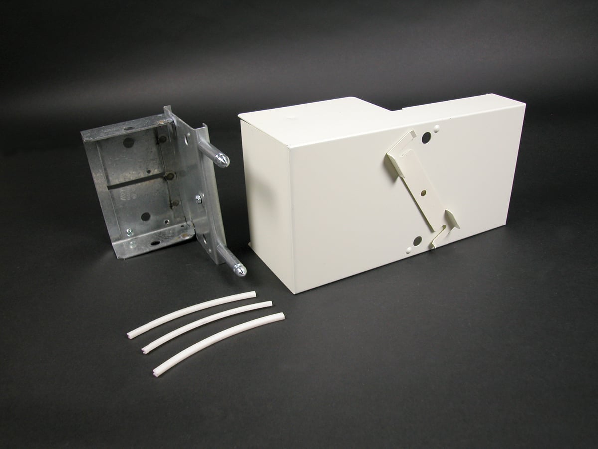 6000 To 4000 Take-Off Connector Fitting; 9-1/2 Inch Length x 4-7/8 Inch Width x 3-9/16 Inch Height, Steel, Gray