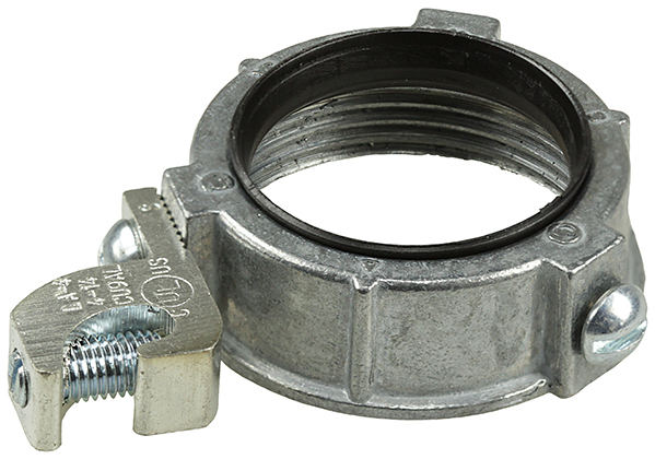 GBL75 Ground Bushing, 3/4 in Trade, 4 AWG Wire Min, 14 AWG Wire Max, Die-Cast Aluminum/Copper