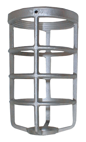 GD100DG Non-Fixture Lamp Guard, For Use With Vaporproof Fixture, Dia Cast Aluminum, Natural